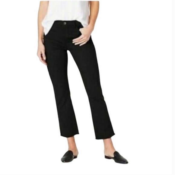 J Jill Jeans J Jill Women 6 Black Denim Spring Kick Flare Ankle j-jill-jeans-j-jill-women-6-black-denim-spring-kick-flare-ankle